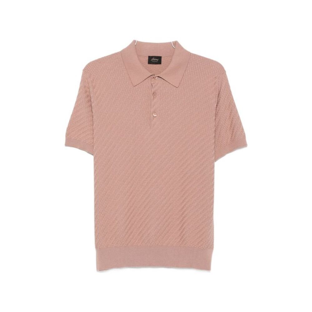 Brioni Men Cotton And Cashmere Polo Shirt